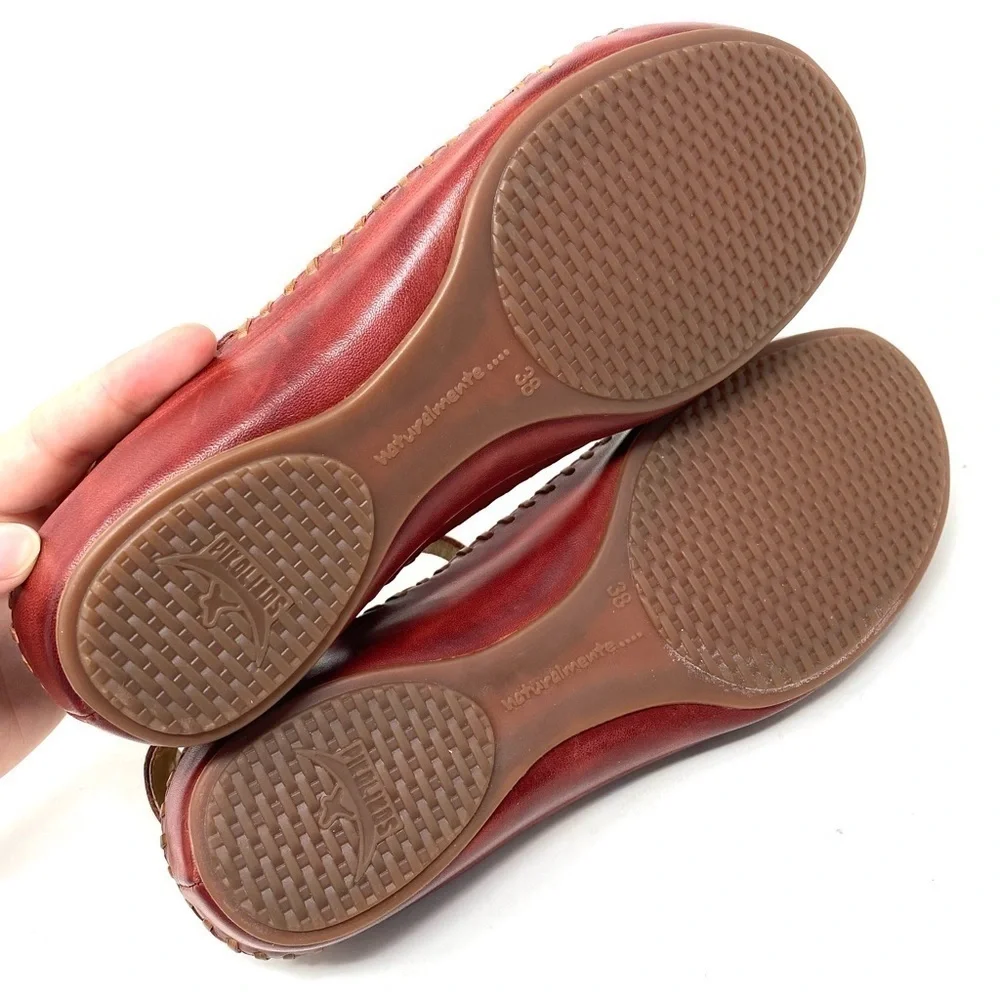 Pikolinos 655-0780C1 Puerto Vallarta Leather Sandals in Sandia